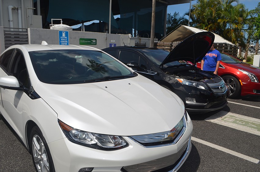 Various Chevy Volts were on display during Mote Marine Laboratory and Aquarium’s 5th annual Electrify the Island.