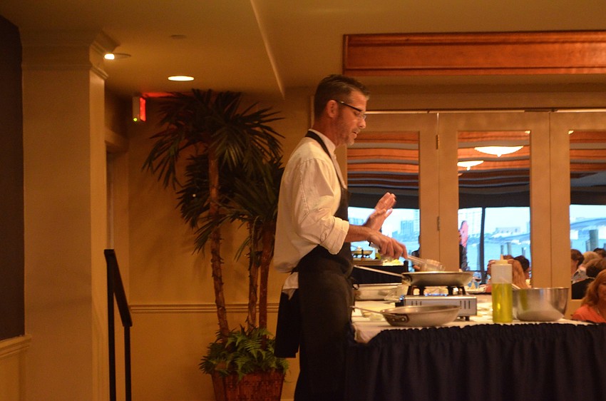 Chef Brent explains how we made the guests’ dinner salads.