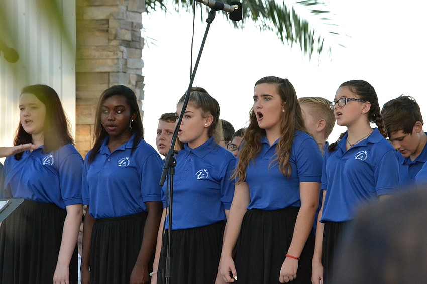 Members of the community chorus perform 