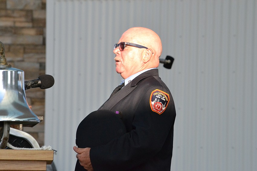 Johnny Schroeder gave his survivor's testimony as one of the first responders to the attacks on the World Trade Center on Sept. 11.