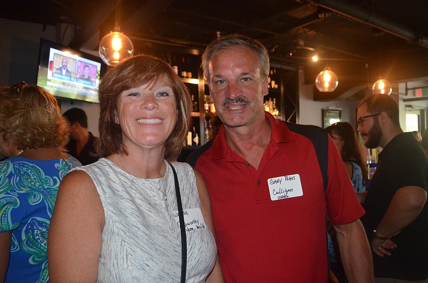Wanda Peters of Trustworthy Home Health Care and Gary Peters of Culligan