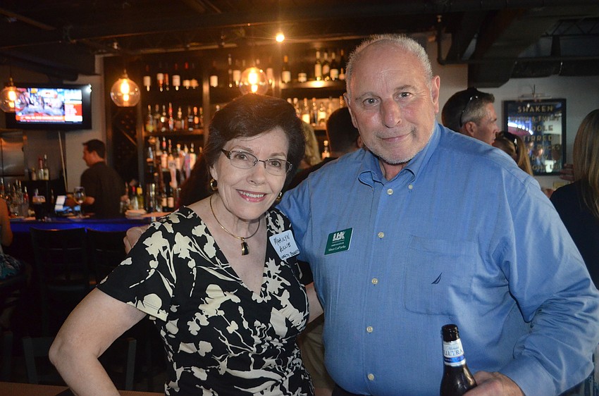 Marilyn Billib of Liberty Benefits and Vince LaPorta of the Longboat Key Chamber of Commerce