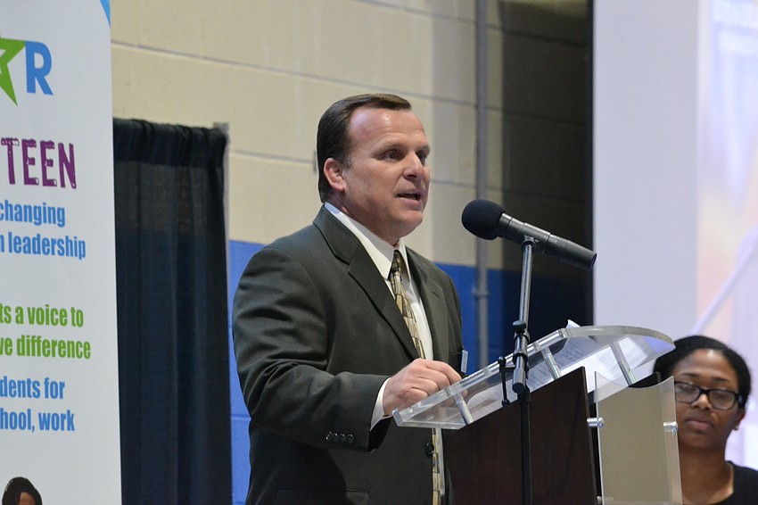 Boys and Girls Club of Sarasota County President and CEO Bill Sadlo during the 11th annual CYD Leadership Breakfast Friday, Sept. 16.