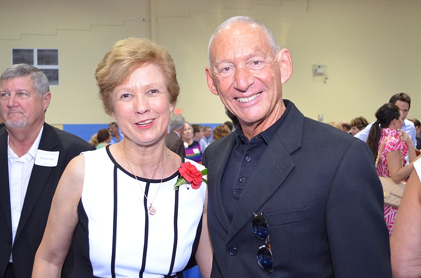 Sarasota County Schools Superintendent Lori White and Keith Monda