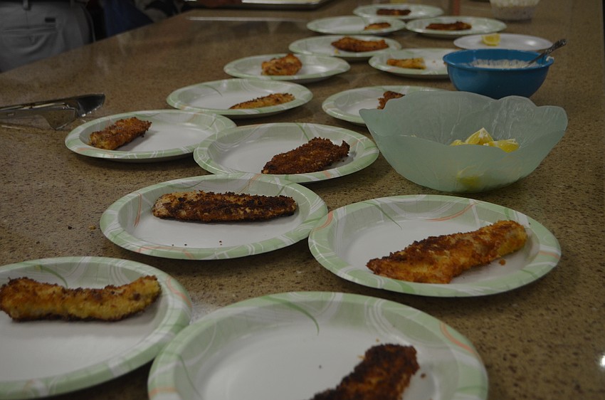 Plates of fish awaited Christ Church members on Sept. 16 at the church’s annual fish fry.