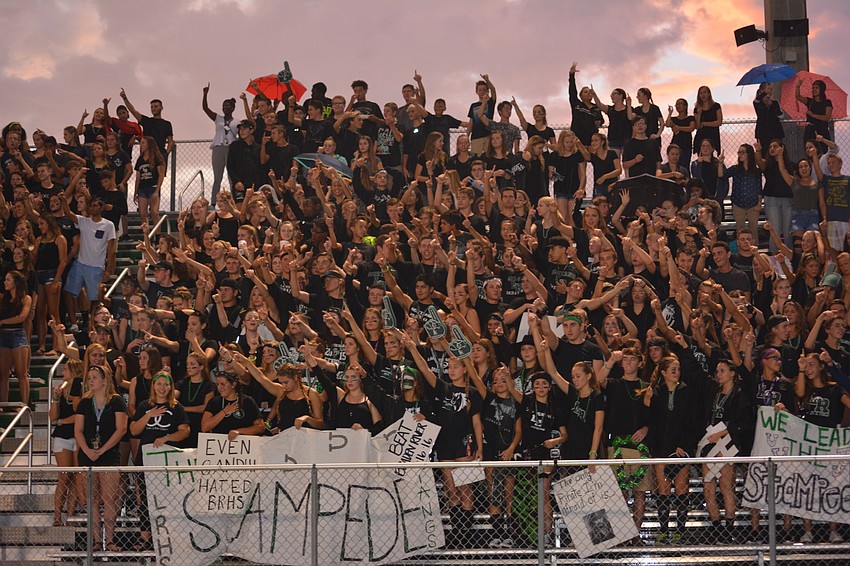 The Lakewood Ranch sideline was rocking, even when the team fell behind in the second half.