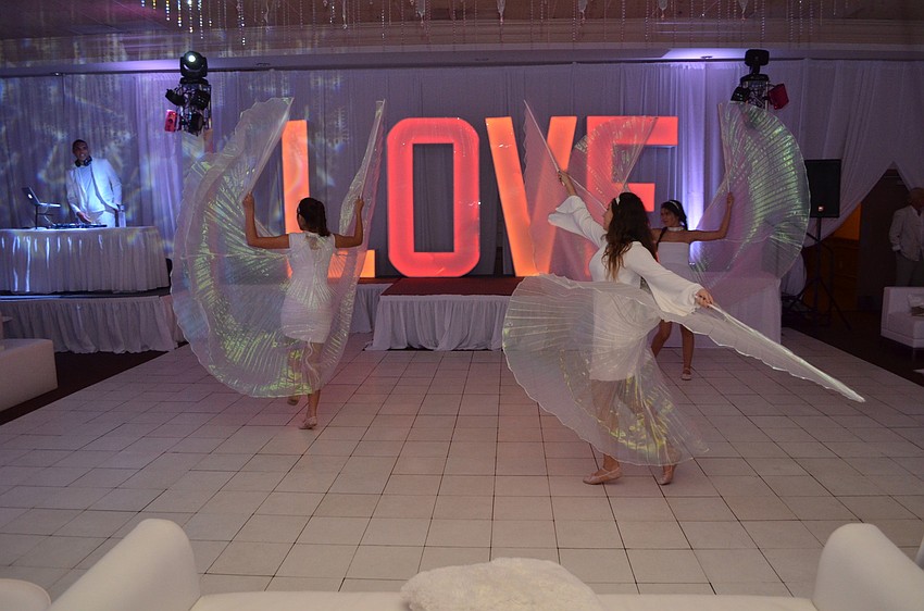Dancers perform for attendees.