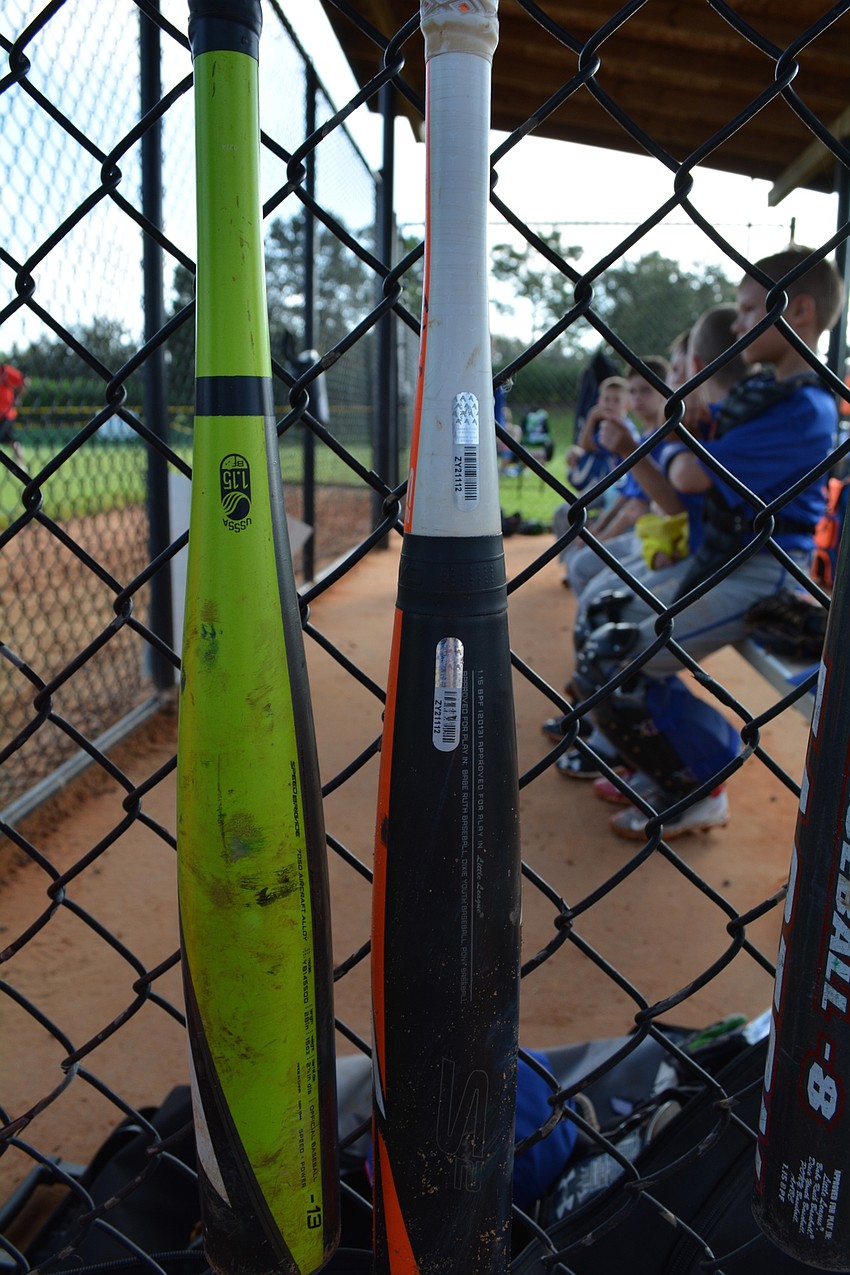 Teammates encourage each other from the dugout.