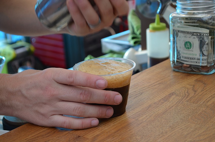 Out and About Coffee crafted a barbecue inspired cocktail coffee.