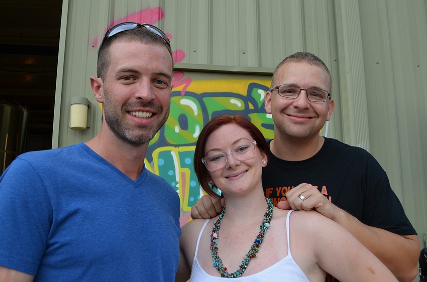 Will Livermore with Crystal and Jeremy Griffith