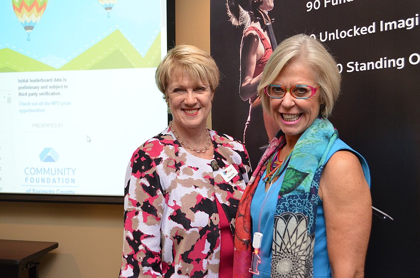 The Patterson Foundation President and CEO Debra Jacobs with Community Foundation of Sarasota County President and CEO Roxie Jerde
