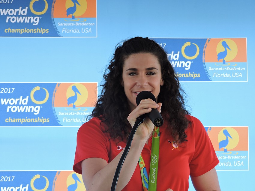 Olympic rowing gold medalist Amanda Polk said Sarasota and Bradenton have a chance to show that 