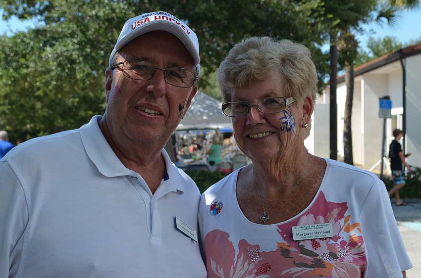 Event chairman George Haviland with Margaret Haviland