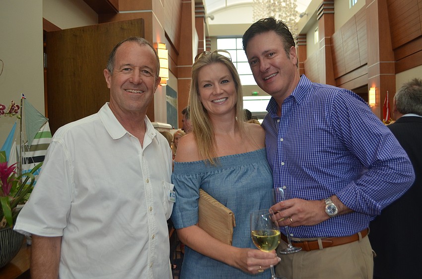 Sarasota Bay Watch board member Ross Windom and Alison and Morgan O’Donoghue