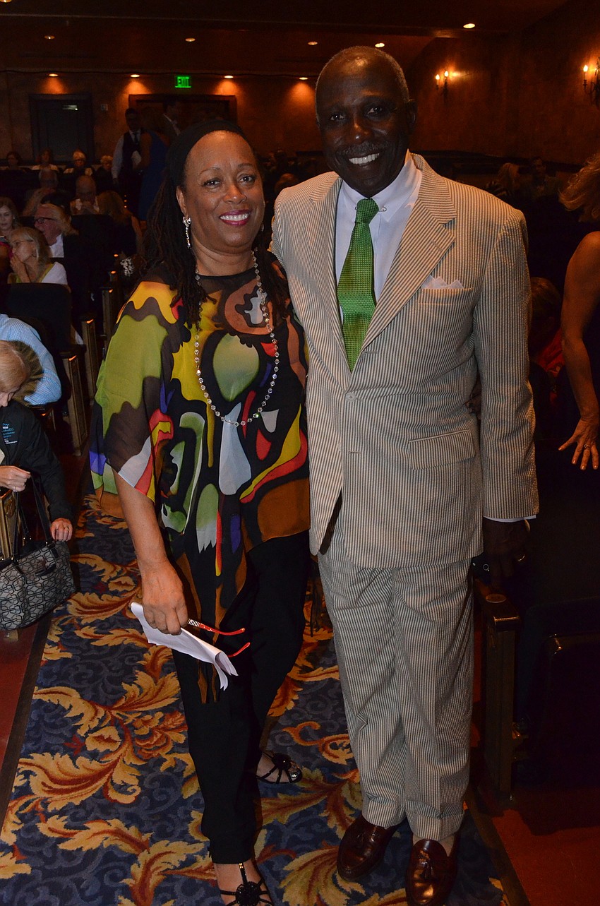 Brenda — the artist behind superhero “Doc” — and Myron Robinson.