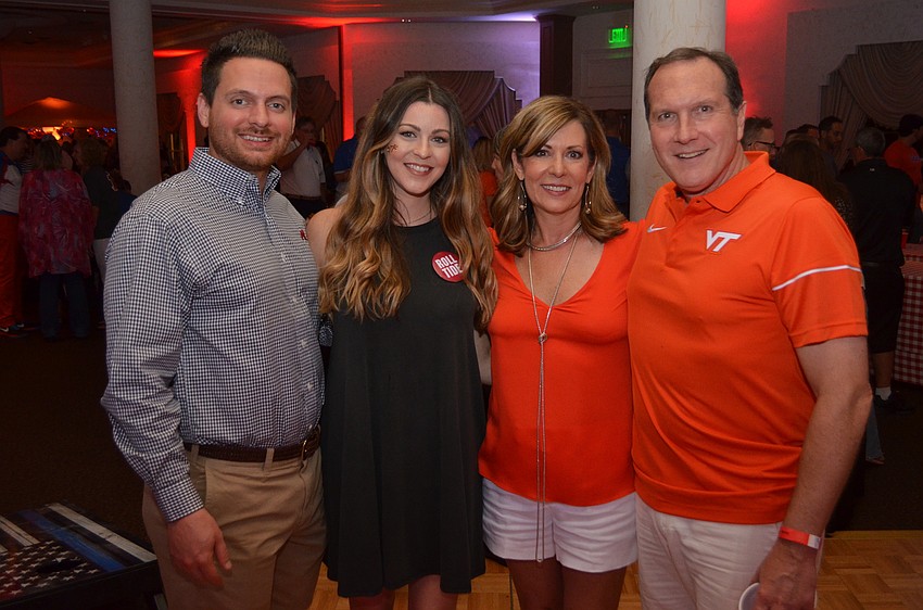 Event Chairs Tim and Heather Saba and Michelle and Keith Senglaub.