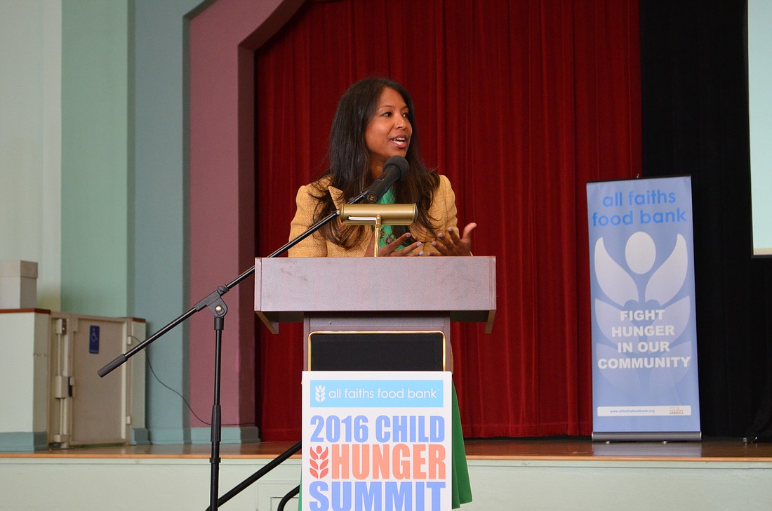 Child Hunger Summit keynote speaker Florida Surgeon General and Secretary of Health Dr. Celeste Philip.