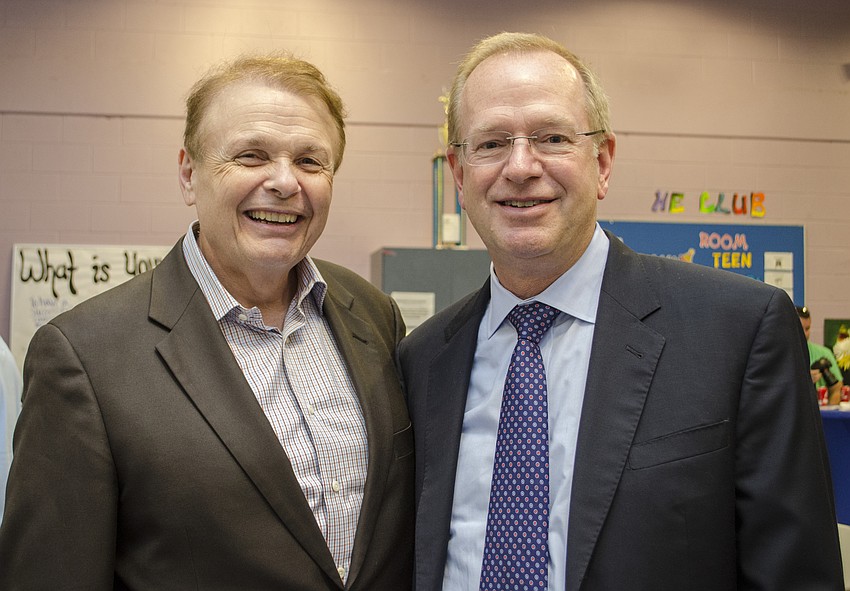 Ringling College of Art and Design President Larry Thompson with Boys & Girls Club of America President and CEO Jim Clark