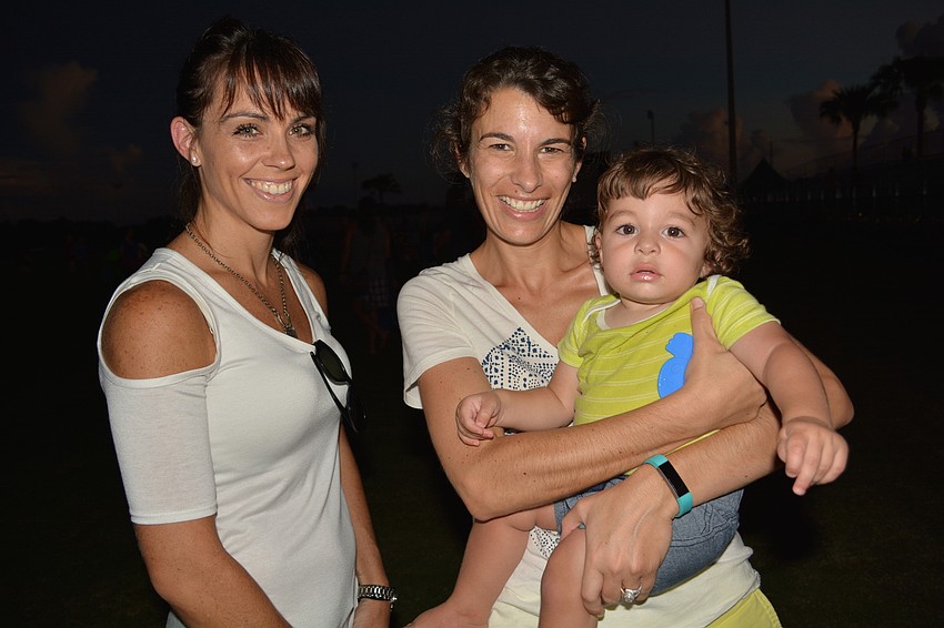 Sara Rocha joins friend Caitlin Saviano and her son, Matteo, who turns 1 in November.