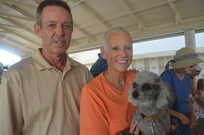Rick and Gwen Mendel with their four-legged friend Lucy Ruth