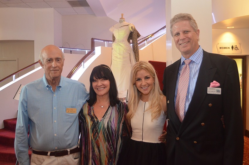 Sarasota Ballet board member, Peter Miller, event volunteer Martha Harrison, Sarasota Ballet Outreach Coordinator Sara Sardelli and event sponsor John Leeming of J.L. Brainbridge.