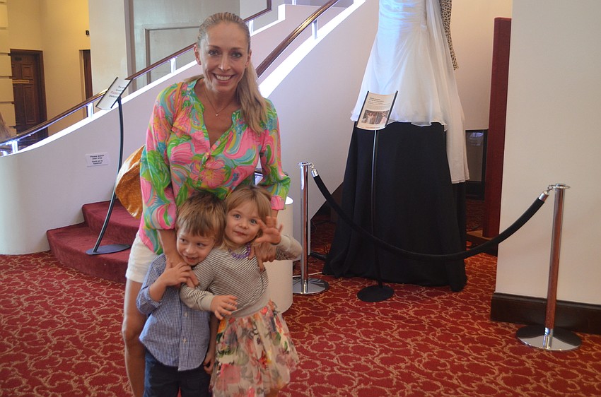 Irina Shtarkman with twins Ian and Nina, 3