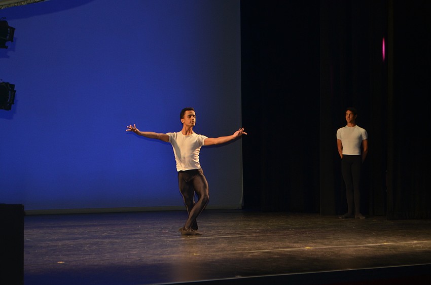 Margaret Barbieri Conservatory dancers Alexandre Barbosa and Taiguara Goulart performed turns at the second annual Tea & Tutus.