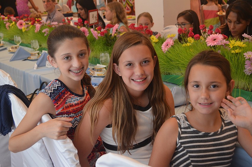 Abby Burch, 13, Ashley Reynolds, 11, and Emma Reynolds, 9