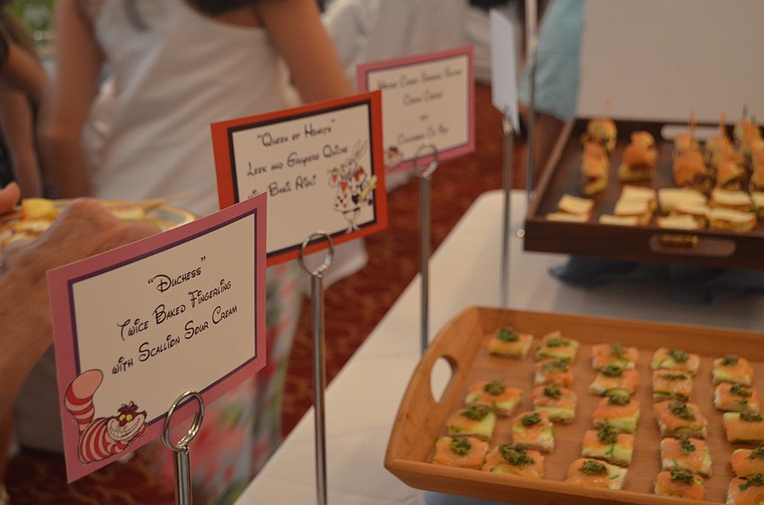 Lunch items included turkey and American cheese start sandwiches and twice-baked fingerling with scallion sour cream among other items.