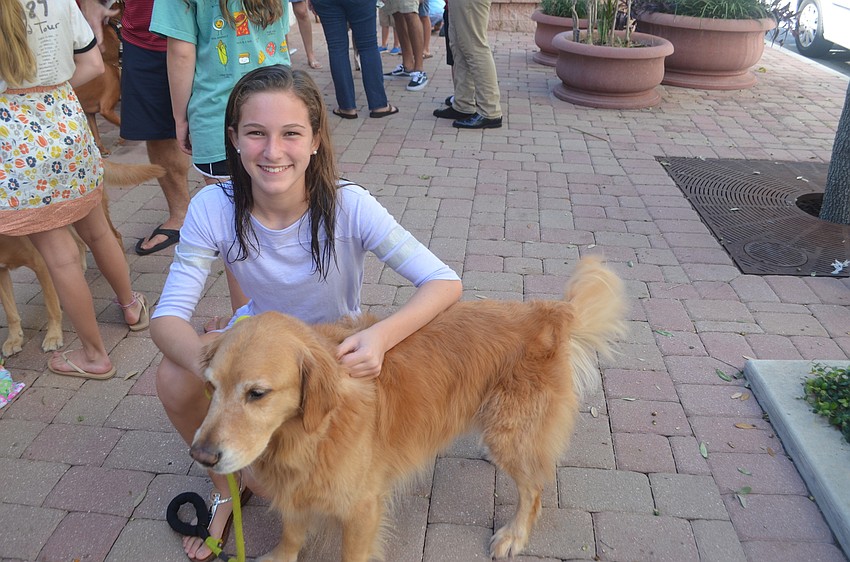 Madeline Carson, 12, with Magic