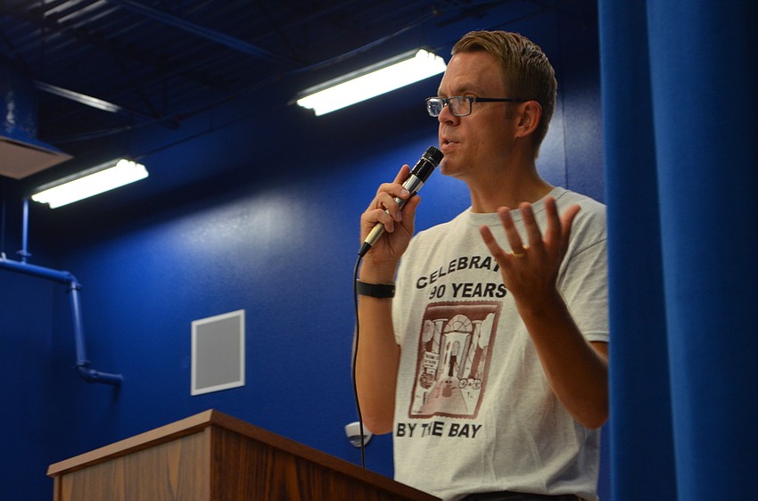 Bay Haven School of Basics Plus Principal Chad Erickson shares historical facts about the school which is celebrating its 90th anniversary.