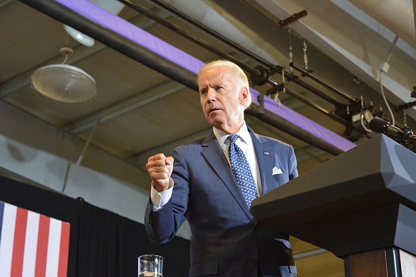 Vice President Joe Biden was visibly irate while discussing Donald Trump’s comments about veterans with PTSD.