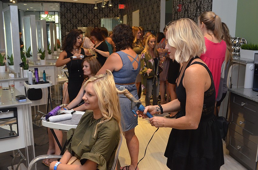 Alicia King Robinson gets her hair done in the 