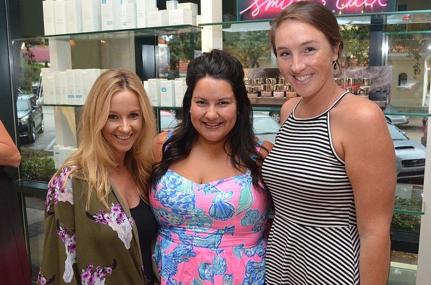 Ashley Markley, Kelsey Alholm and Danielle Stathers