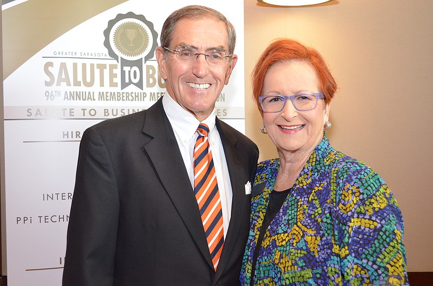 John Cranor and Sarasota County School Board member Jane Goodwin