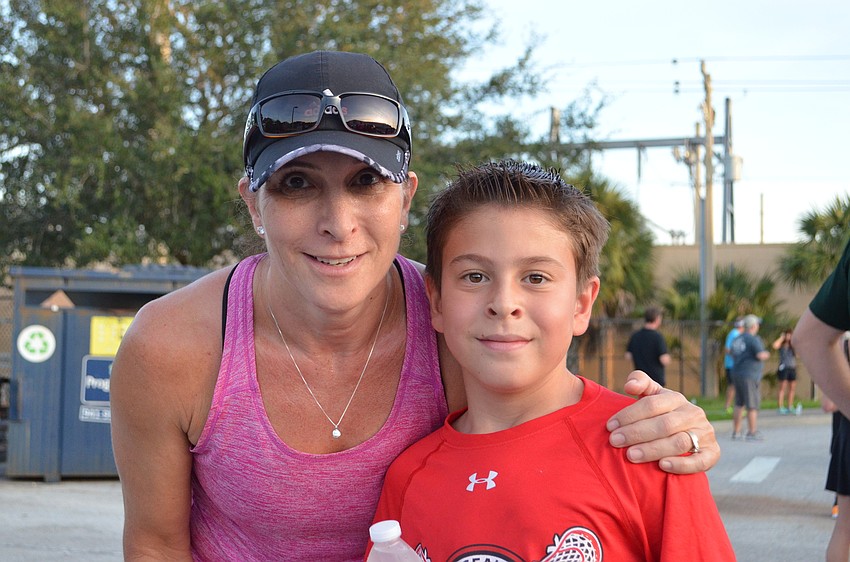 Julie and Ben Eller after they completed the 1-Mile Fun Run.
