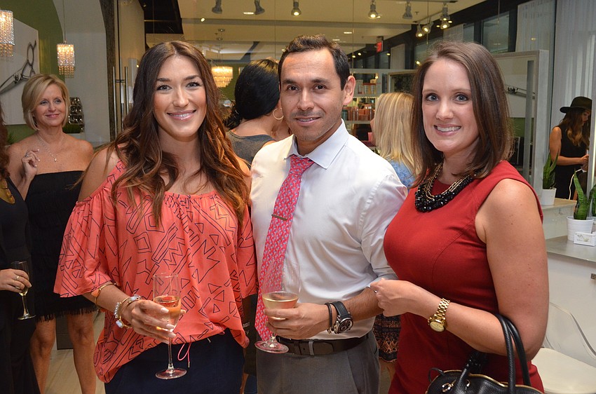 Host Ashley Guttridge, Jose Silva and Designing Daughters President Jennifer Rust