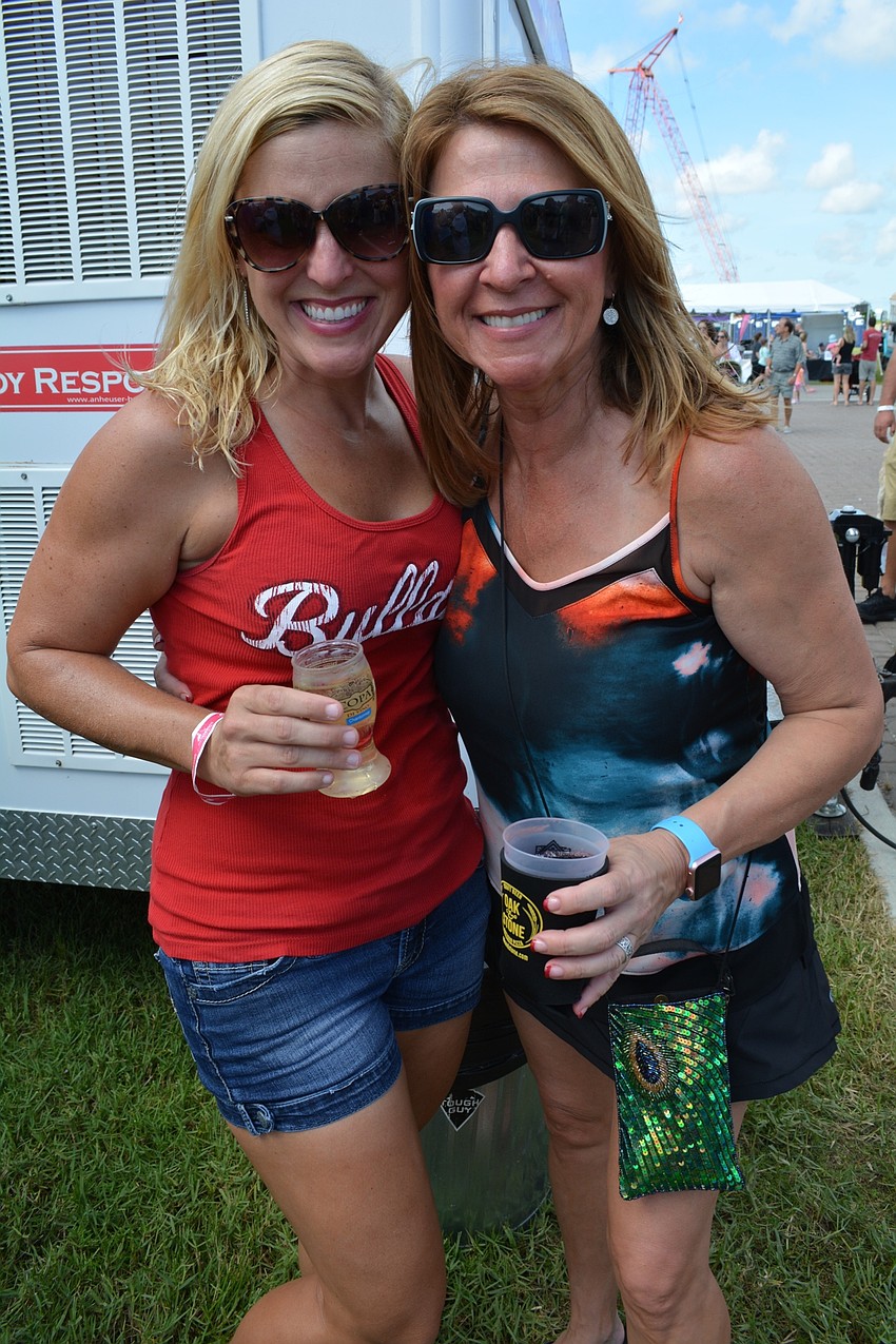 Amy Bell, of Mill Creek, and Erinn Siemer, of Lakewood Ranch, enjoyed the variety of beers offered at the festival.