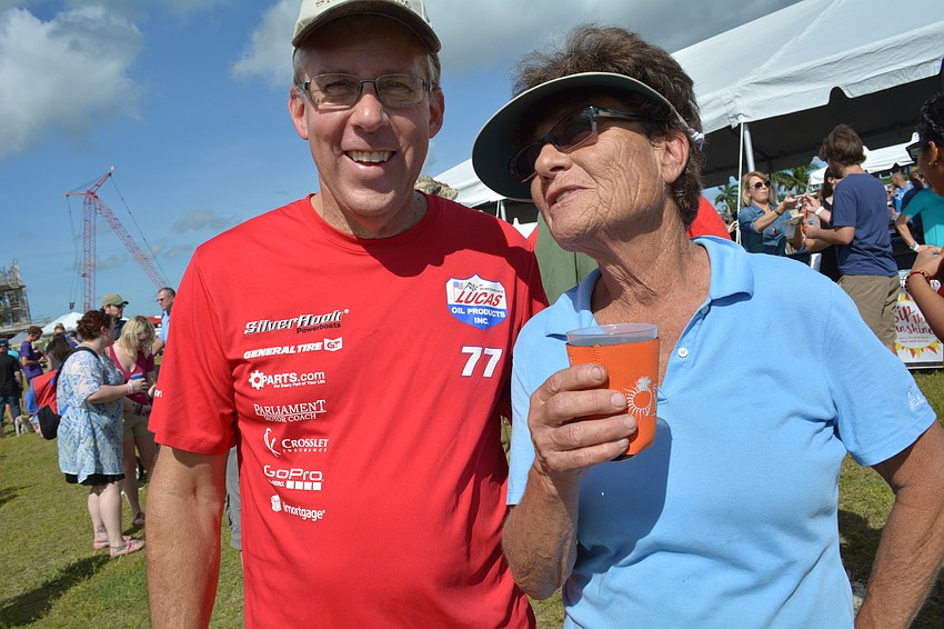 Brian Neskil and Judy Brown, both of Sarasota, say the event is a unique concept.
