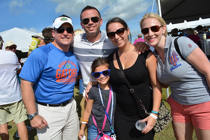 Chad Ciaravella hangs out with Lakewood Ranch's Jason, Juliana and Page Armstrong, and his fiance, Lori Hagey.