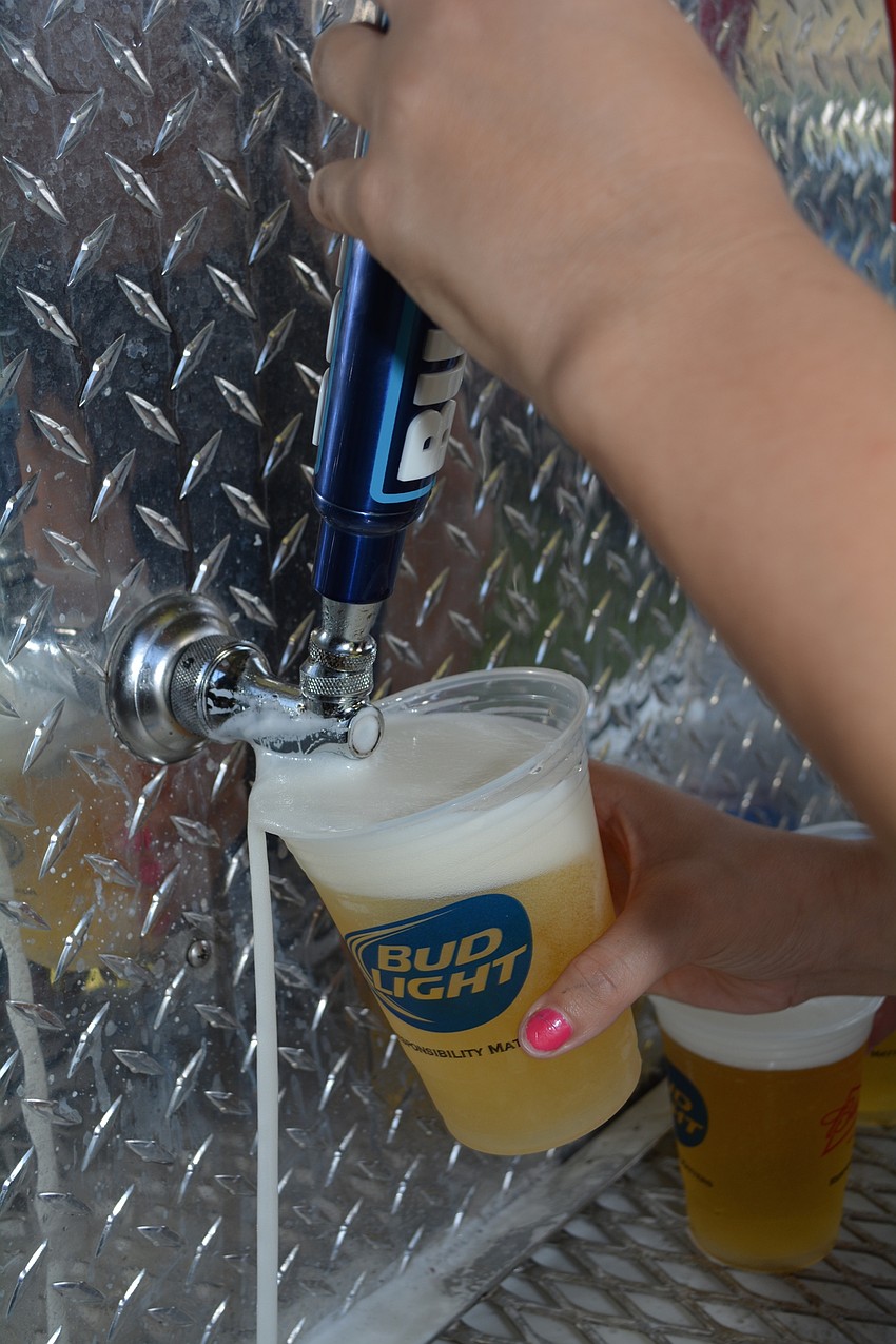 Guests enjoyed traditional brews on tap, in addition to craft beers.