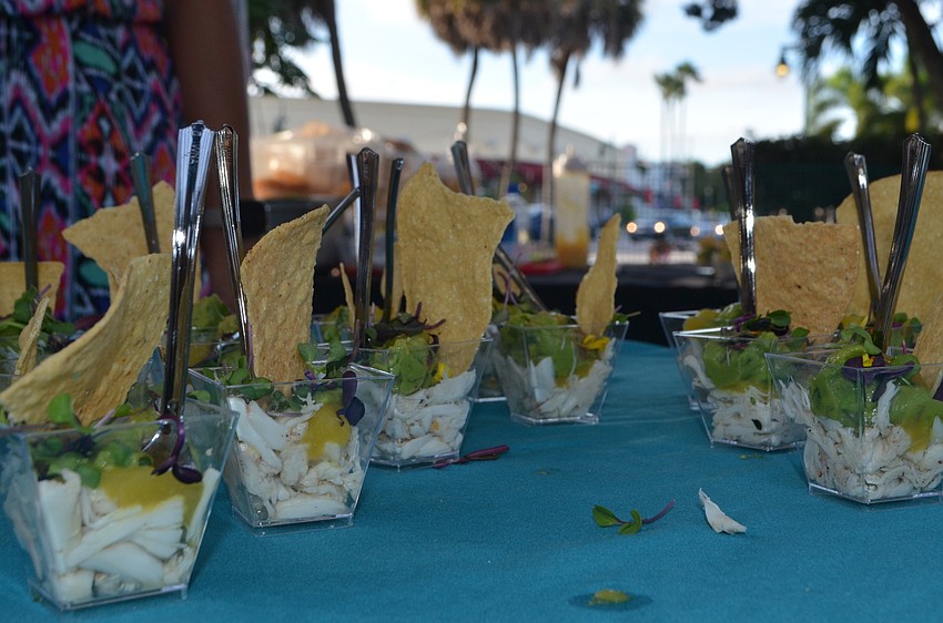 Crab and avocado stack from H2O Bistro of Hotel Indigo