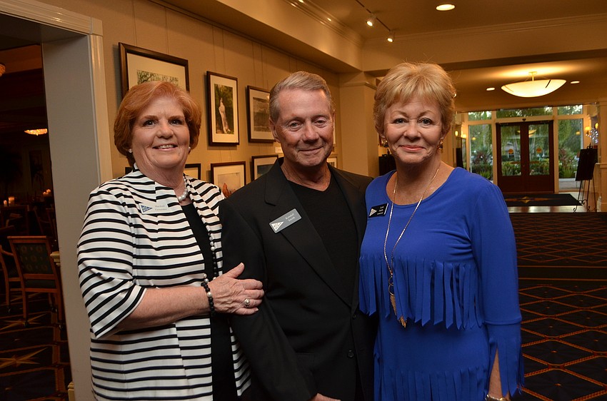 Social chair Marshall Fernandez, Kendall and Commodore Lynn Smith