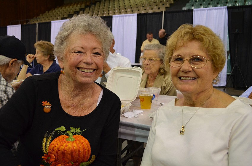 Sara Daniels Best and Penny Hancock Stanton have been friends since they were classmates in first grade at Fruitville Elementary School.