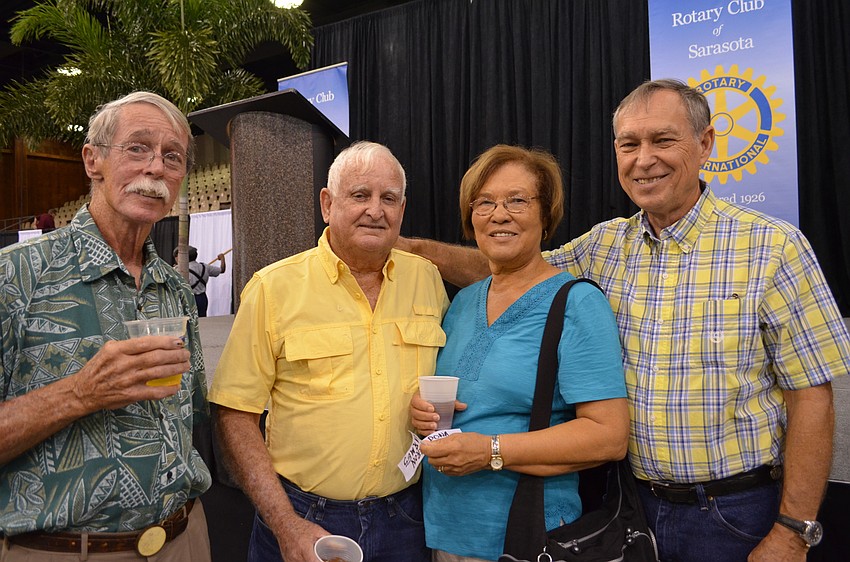 Tom Williams, Aaron and Dona Harmes with Bud Swilley