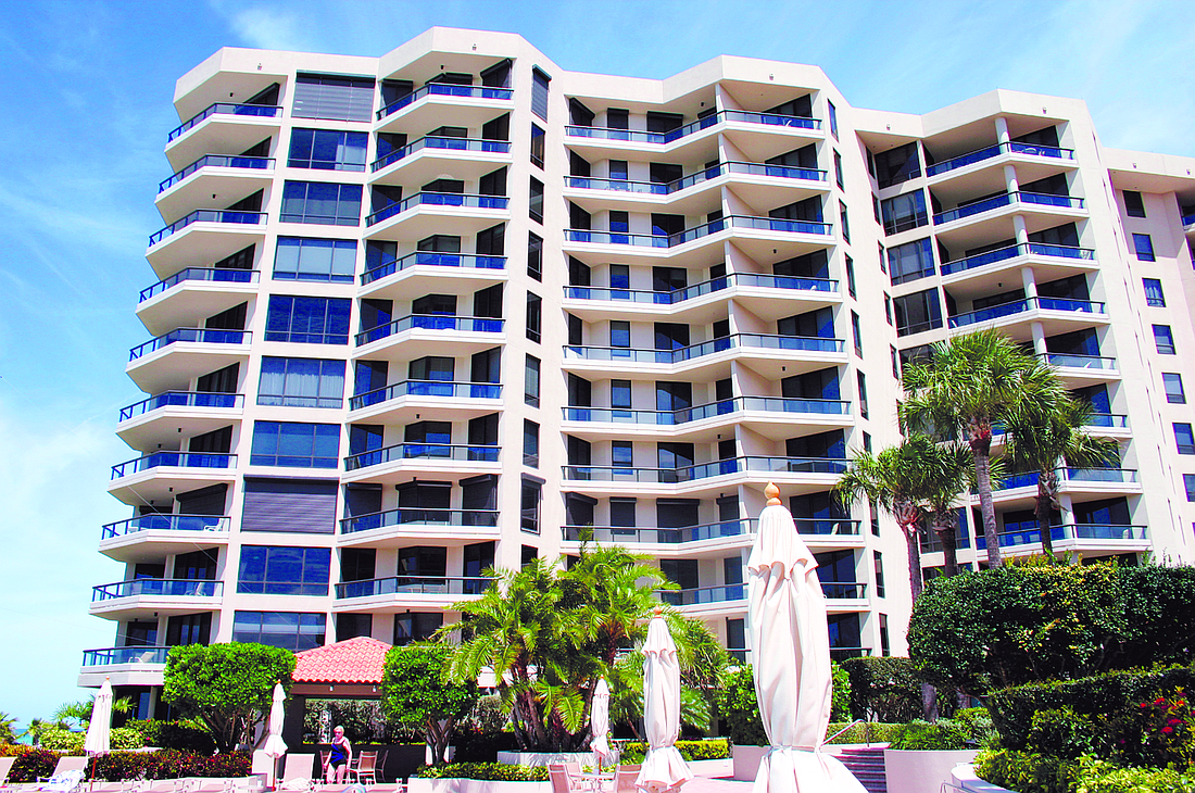 The condominium has three bedrooms, four baths and 3,054 square feet of living space.