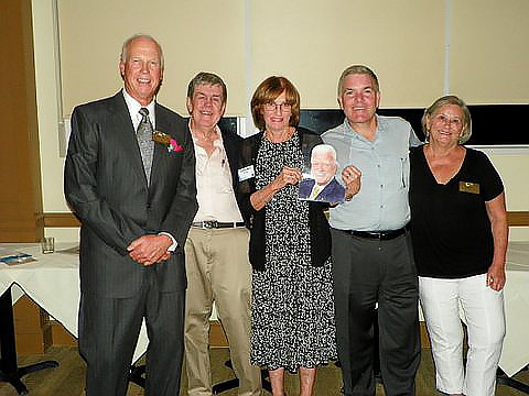 Courtesy photo. Kiwanis Club of Siesta Key officers Clark Lauren, Doug Griffin, Carolyn Kofler, Fred Scheerle and Linda Prenosil.