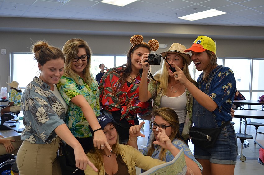 Lindsey Sanchez, Erica Lester, Megan Babin, Katie Barnett, Demi Nott, Anna Kurtek and Abbey McCauley