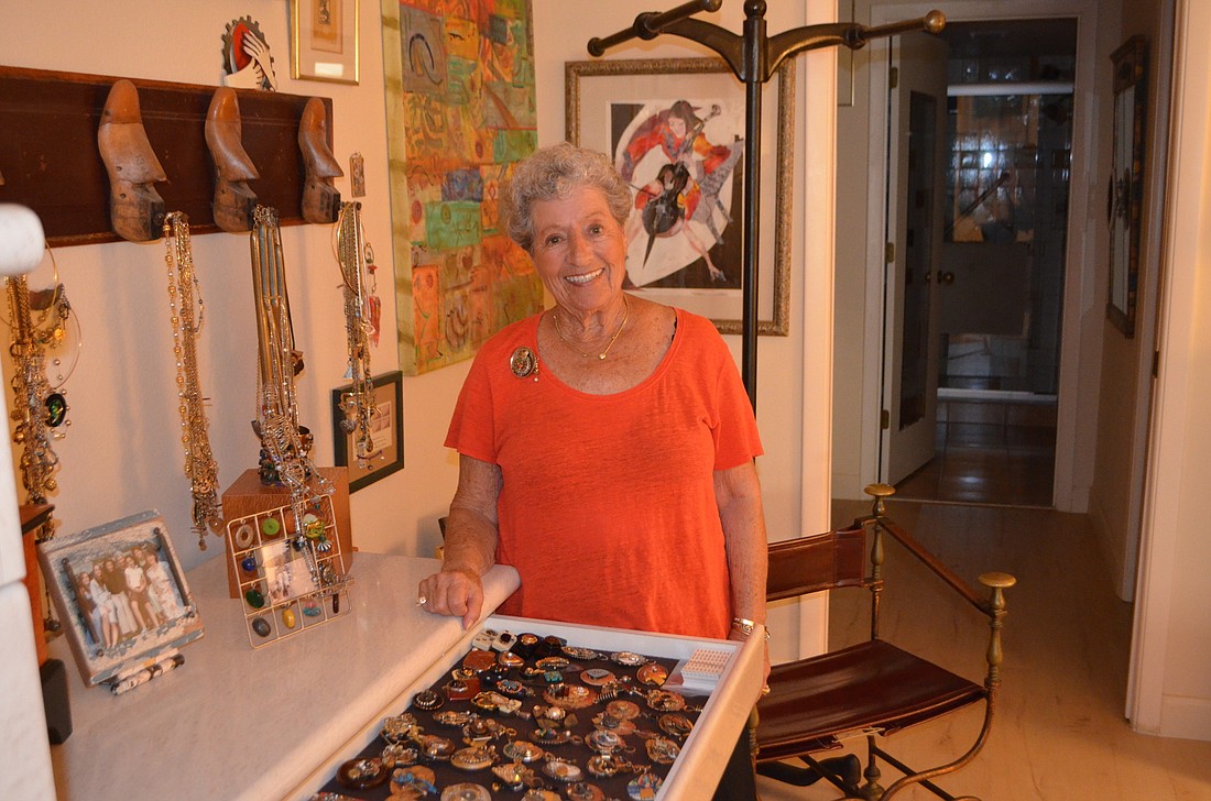 Susie Silver said she continues to make pins because it's fun and gives her pleasure.