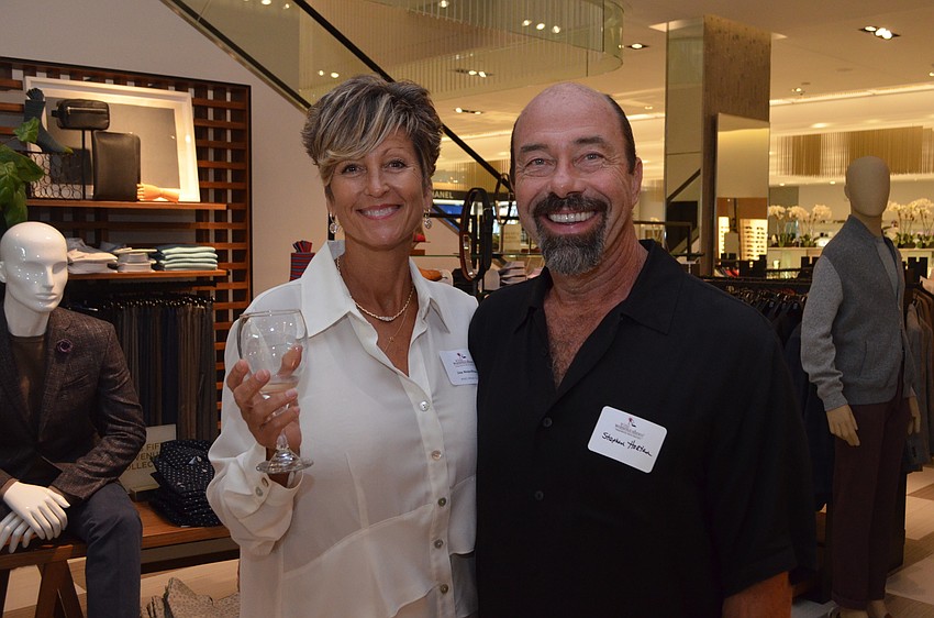 Wine Women & Shoes Executive Committee Member Lisa Napolitano with Stephen Holten